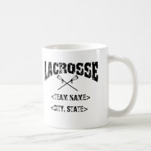 Personalised Team City State Lacrosse T-Shirts Mugs