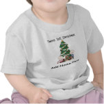 Personalised Twins 1st Christmas Tshirt