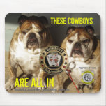 Personalised Two Bulldog Brand POKER Mouse Pad mousepads