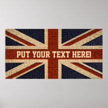 Personalised Union Jack Poster