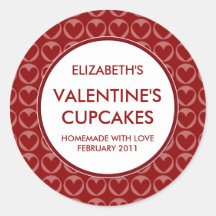 Personalised Valentine's Canning / Baking Stickers