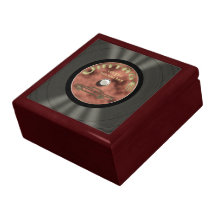 Personalised Vintage Vinyl Record Jewelry Boxes