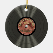 Personalised Vintage Vinyl Record Ornament