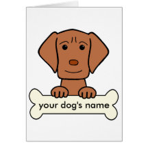 Personalised Vizsla Card