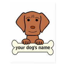 Personalised Vizsla Post Card