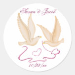 Personalised Wedding Round Sticker