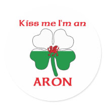 Personalised Welsh Kiss Me I'm Aron