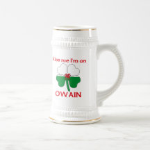 Personalised Welsh Kiss Me I'm Owain Mug