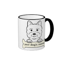 Personalised Westie Coffee Mugs