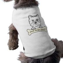 Personalised Westie Doggie Shirt