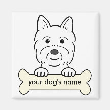 Personalised Westie Magnet