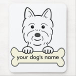 Personalised Westie mousepads