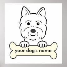 Personalised Westie Posters