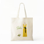 Personalised Yellow Bridesmaid Tote bags