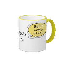 Personalised Yellow Speech Bubble Coffee Mug