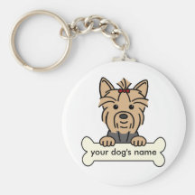 Personalised Yorkie Keychain