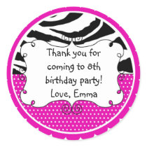 Personalised Zebra Stripes and Pink Polka Dots
