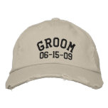 Personalizable Groom Embroidered Hat embroidered hats