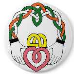 PERSONALIZE IRISH CLADDAGH buttons