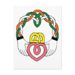 PERSONALIZE IRISH CLADDAGH postcards