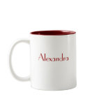 PERSONALIZE LETTER  (A) NAME mugs