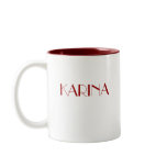 PERSONALIZE LETTER (K) NAME mugs