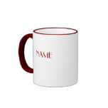 PERSONALIZE LETTER NAME mugs