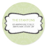 PERSONALIZED ADDRESS LABEL :: divinely damask 2B