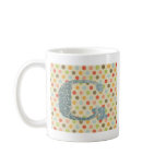 Personalized Art Letter G Coffee Mugs