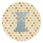 Personalized Art Letter I Sticker