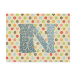 Personalized Art Letter N Postcards