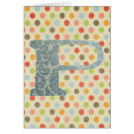 Personalized Art Letter P Greeting Cards