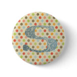 Personalized Art Letter S Pins