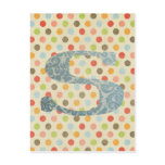 Personalized Art Letter S Post Cards