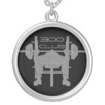 Personalized Bench Press Weightlifting Necklace