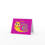 Personalized Best Life SNAIL Notecard