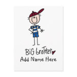 Personalized Big Brother Tshirts and Gifts Post Cards