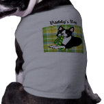 Personalized Boston Terrier Daddy 1 Plaid Pet Tee