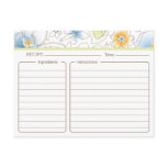 Personalized Bridal Shower Recipe Card Post Card