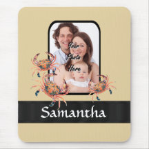 Personalized crab mouse pad