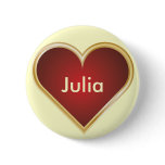 Personalized Heart Button
