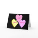 Personalized Heart Candy Card (black)