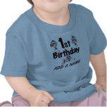 Personalized Monkey Baseball 1st Birthday Tshirt