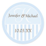 Personalized Monogrammed Wedding Favor Labels Sticker