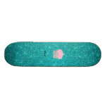 Personalized name bling cupcake diamonds skate board deck