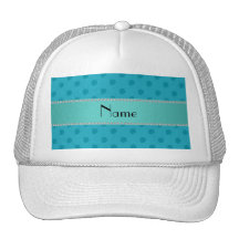 Personalized name blue strawberries pattern hat
