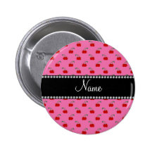 Personalized name pink cherry pattern