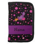Personalized name platypus pink polka dots organizers