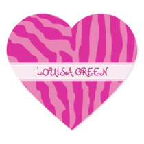 PERSONALIZED NAME STICKERS :: animal print 3B