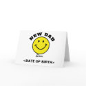 Personalized Smiley Face New Dad Cards